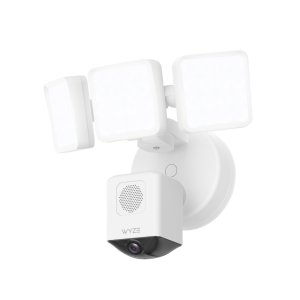 Wyze Floodlight Camera Pro, 2.5K HD Outdoor Security Camera with 3000-Lumen LEDs, 180° Wide View, Color Night Vision, 105dB Siren, Hardwired, White