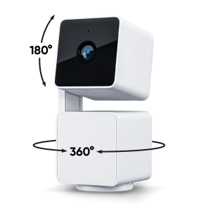 Wyze Cam Pan v3 1080p Wi-Fi Security Camera, 360° Pan & 180° Tilt, Indoor/Outdoor IP65, Color Night Vision, 2-Way Audio, White