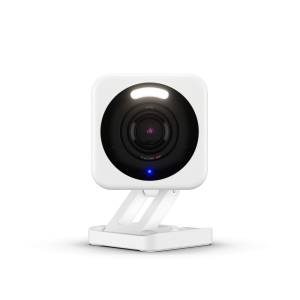 Wyze Cam v4 2.5K QHD Wi-Fi Security Camera, Indoor/Outdoor Use, Color Night Vision, Spotlight & Siren, 2-Way Audio, Weatherproof, White