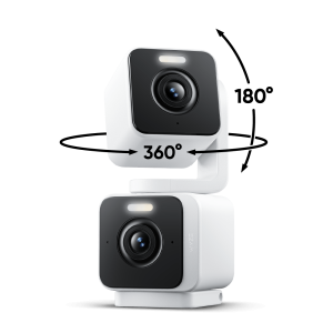 Wyze Duo Cam Pan 2K Dual-Lens Security Camera, 360° Pan & 180° Tilt, Indoor/Outdoor IP65, Color Night Vision, Spotlight, 2-Way Audio, White