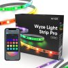 Wyze Light Strip Pro 16.4ft WiFi LED Strip Lights, Multi-Color Segment Control, 16 Million RGB Colors, Music Sync, App Control, Works with Alexa & Google Assistant