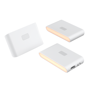 Wyze Night Light 3-Pack, Motion & Dusk-to-Dawn Sensor, Rechargeable LED Step Lights, Warm White, Magnetic Mount, Linkable for Hallways, Stairs, Bathrooms
