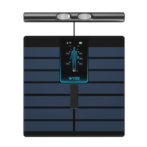 Wyze Scale Ultra BodyScan, 8-Electrode Smart Body Fat Scale with 4.3" Color Display, Wi-Fi & Bluetooth Sync, 13 Body Metrics, Black